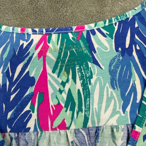 Lilly Pulitzer Blythe Swing Dress Size L in Light as a Feather Print - Picture 3 of 8